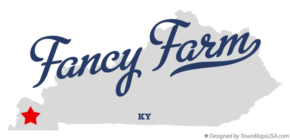 Map of Fancy Farm Kentucky KY