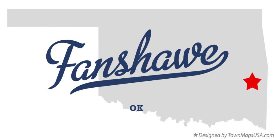 Map of Fanshawe Oklahoma OK