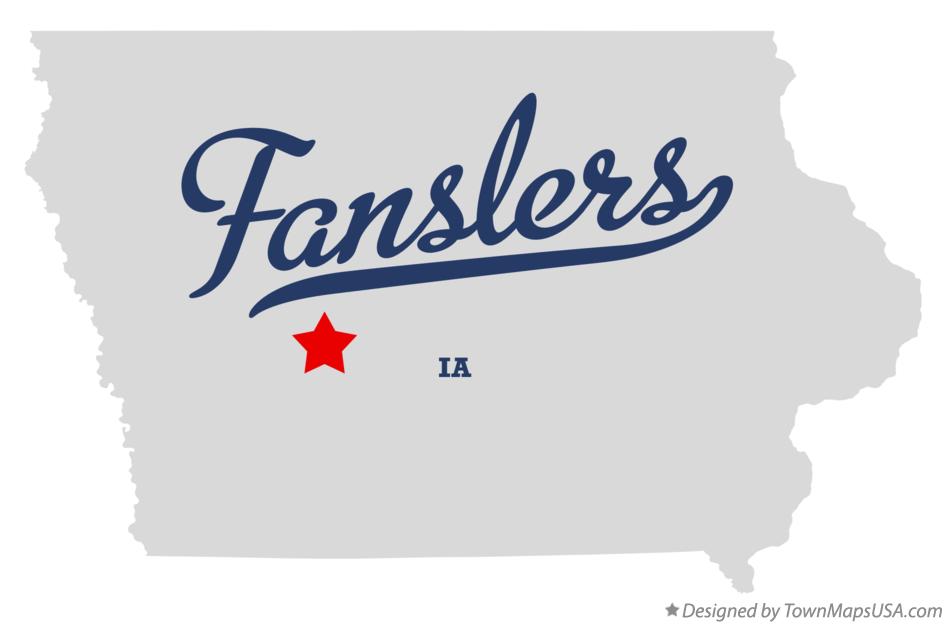 Map of Fanslers Iowa IA
