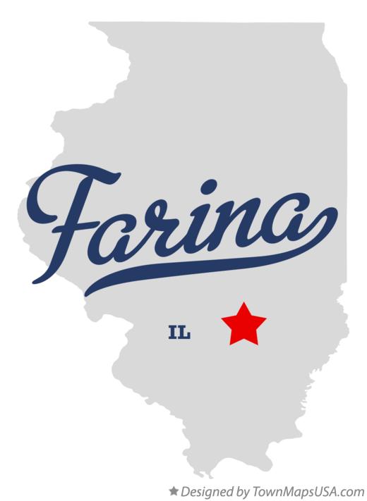 Map of Farina Illinois IL