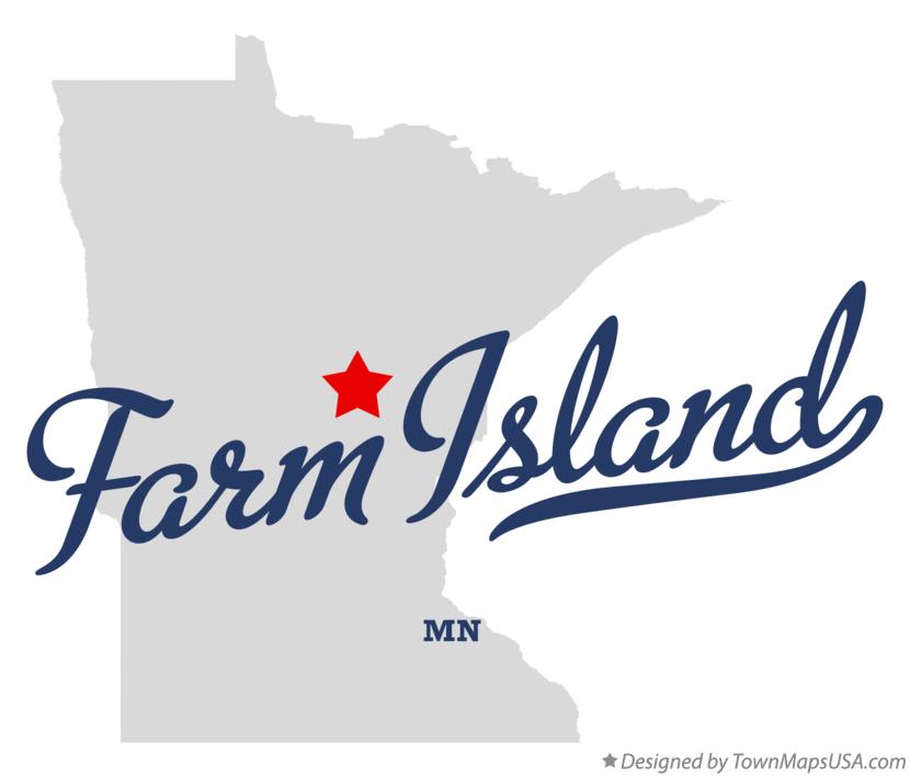 Map of Farm Island Minnesota MN