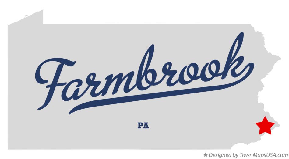 Map of Farmbrook Pennsylvania PA