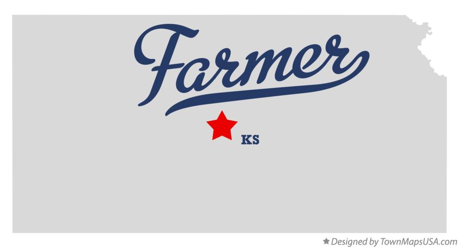 Map of Farmer Kansas KS