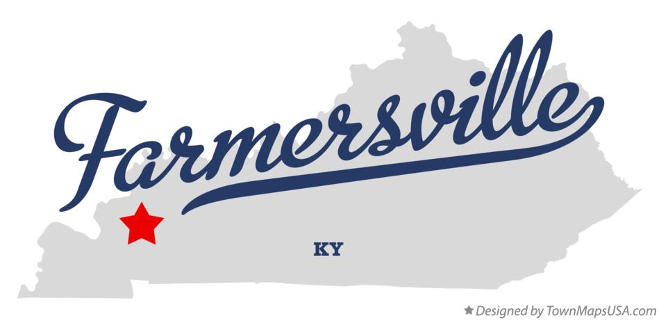 Map of Farmersville Kentucky KY