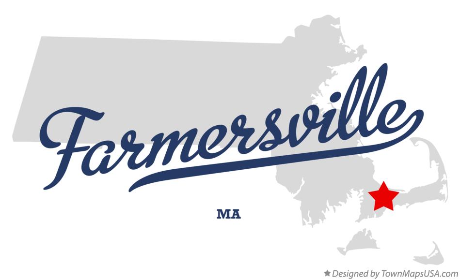 Map of Farmersville Massachusetts MA