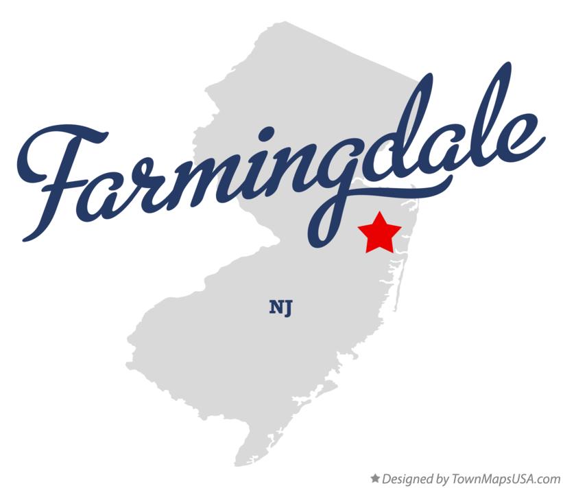 Map of Farmingdale New Jersey NJ