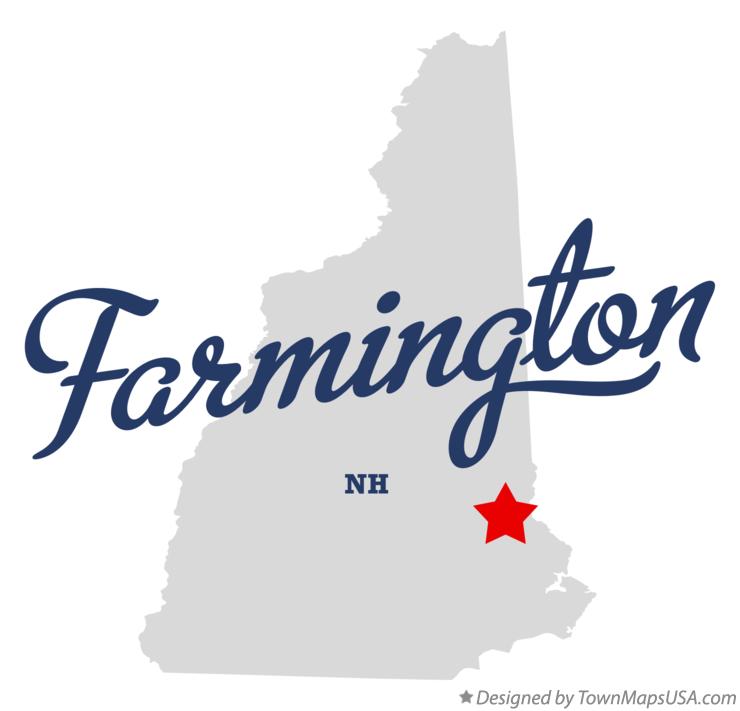 Map of Farmington New Hampshire NH