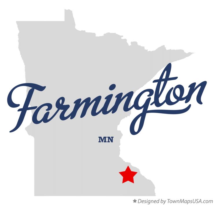 Map of Farmington Minnesota MN