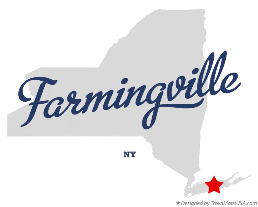 Map of Farmingville New York NY