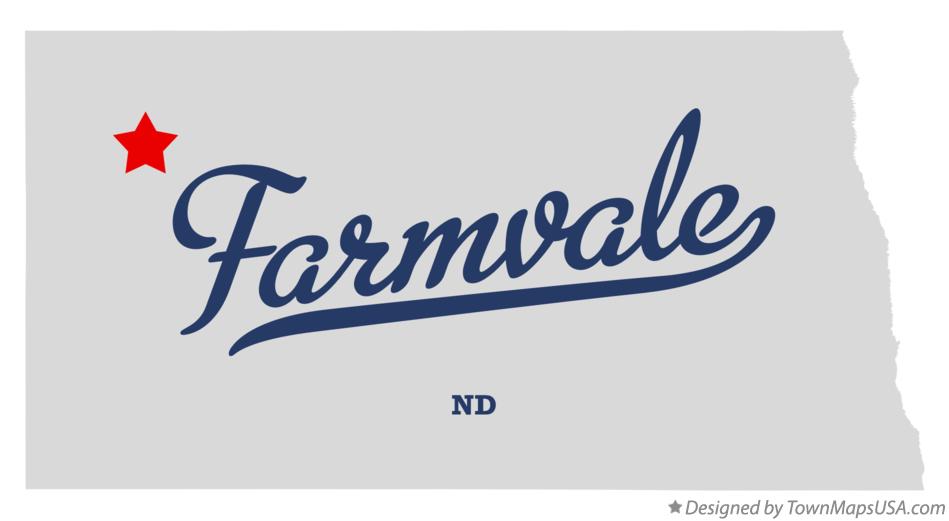 Map of Farmvale North Dakota ND
