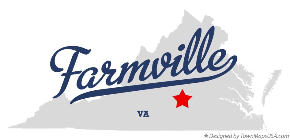 Map of Farmville Virginia VA
