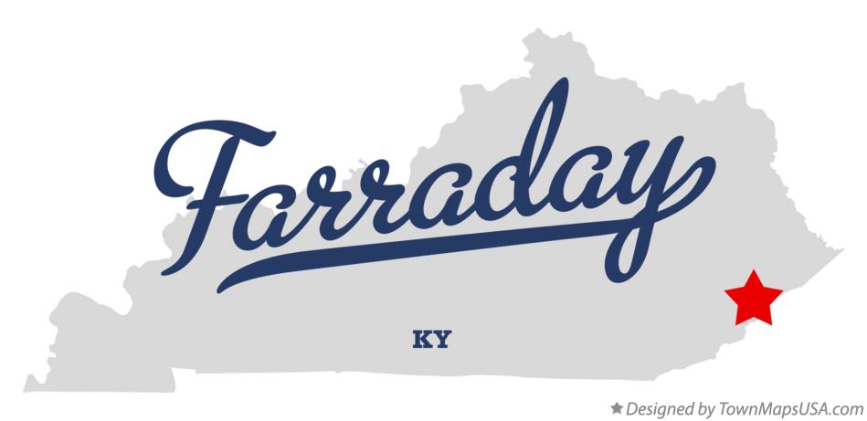 Map of Farraday Kentucky KY