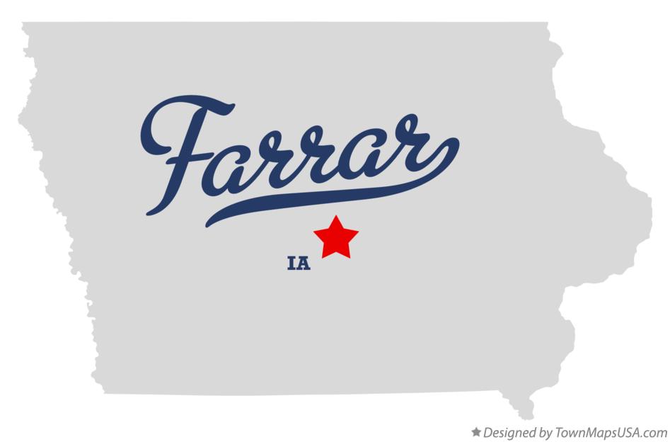 Map of Farrar Iowa IA