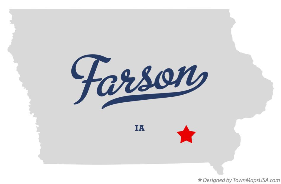 Map of Farson Iowa IA