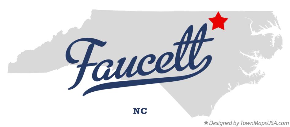 Map of Faucett North Carolina NC