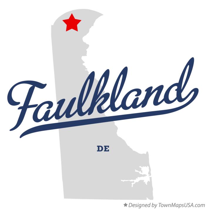 Map of Faulkland Delaware DE