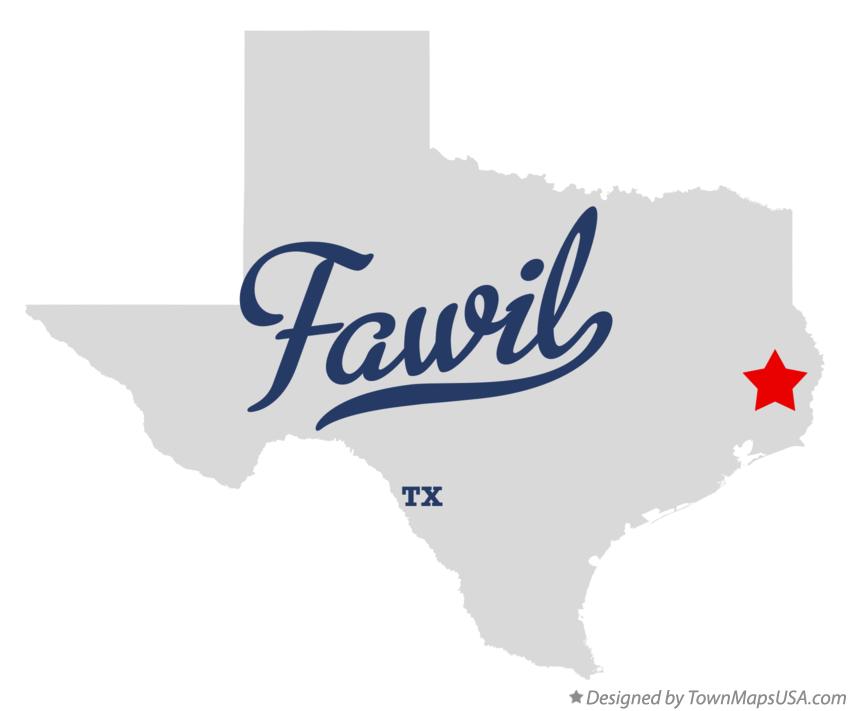 Map of Fawil Texas TX