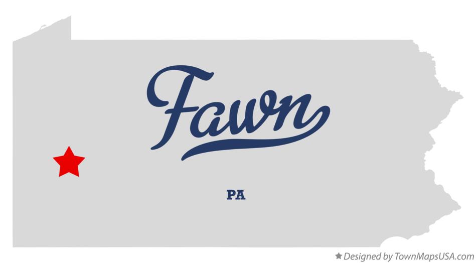 Map of Fawn Pennsylvania PA