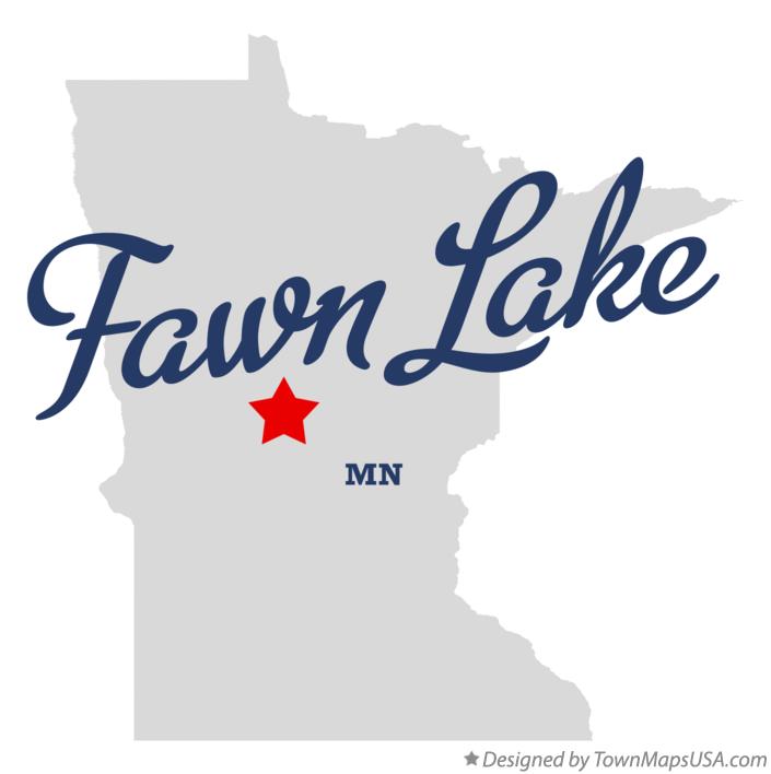 Map of Fawn Lake Minnesota MN
