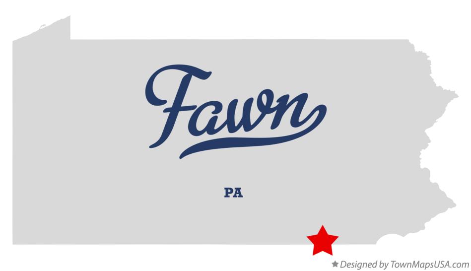 Map of Fawn Pennsylvania PA