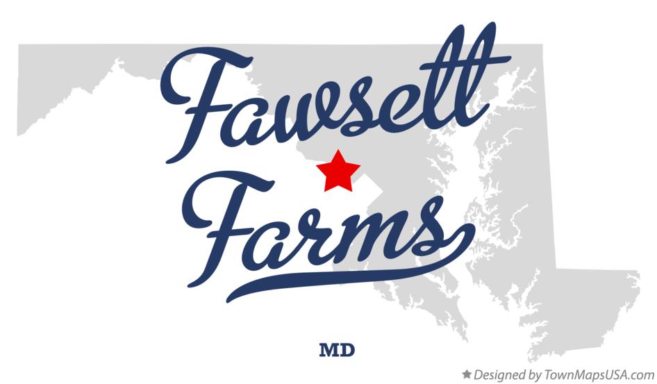 Map of Fawsett Farms Maryland MD