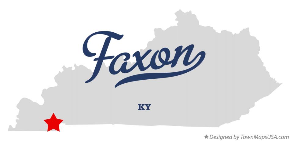 Map of Faxon Kentucky KY