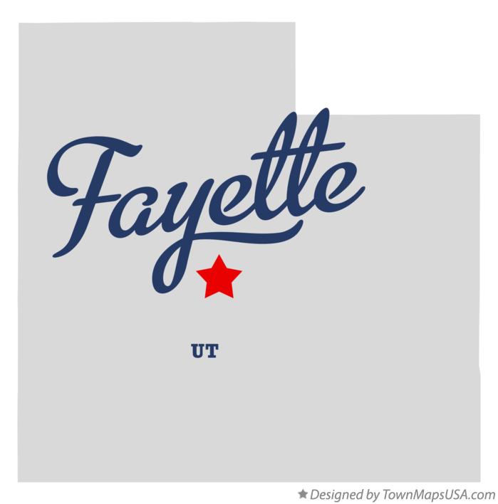 Map of Fayette Utah UT