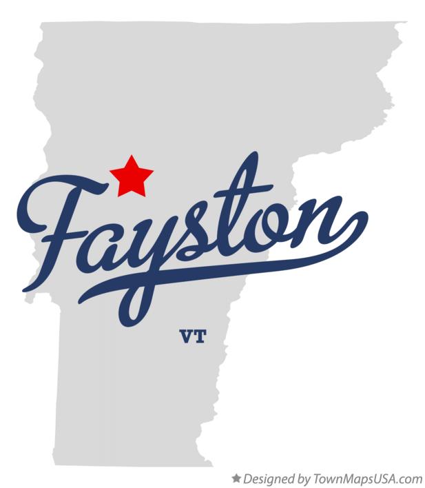 Map of Fayston Vermont VT