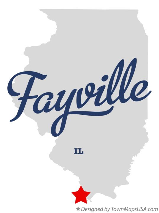 Map of Fayville Illinois IL
