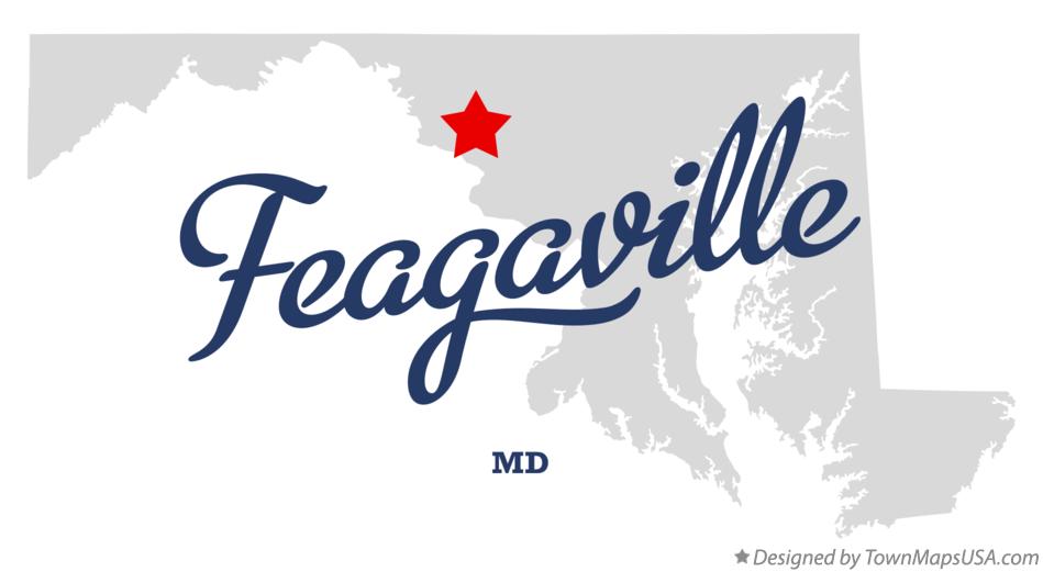 Map of Feagaville Maryland MD