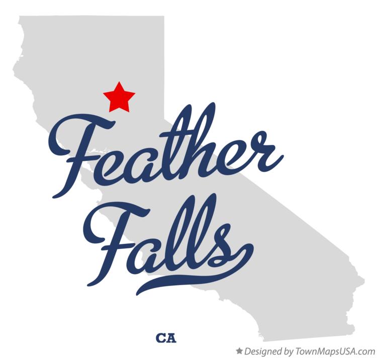 Map of Feather Falls California CA