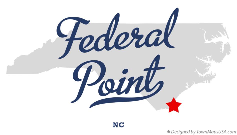 Map of Federal Point North Carolina NC