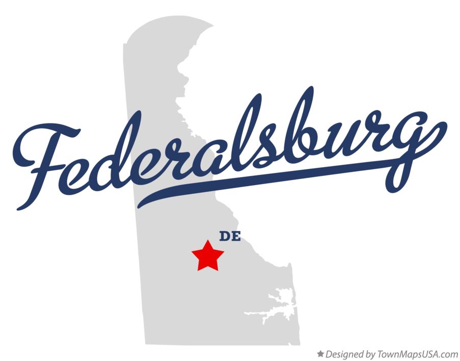 Map of Federalsburg Delaware DE