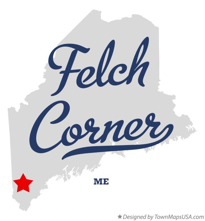Map of Felch Corner Maine ME