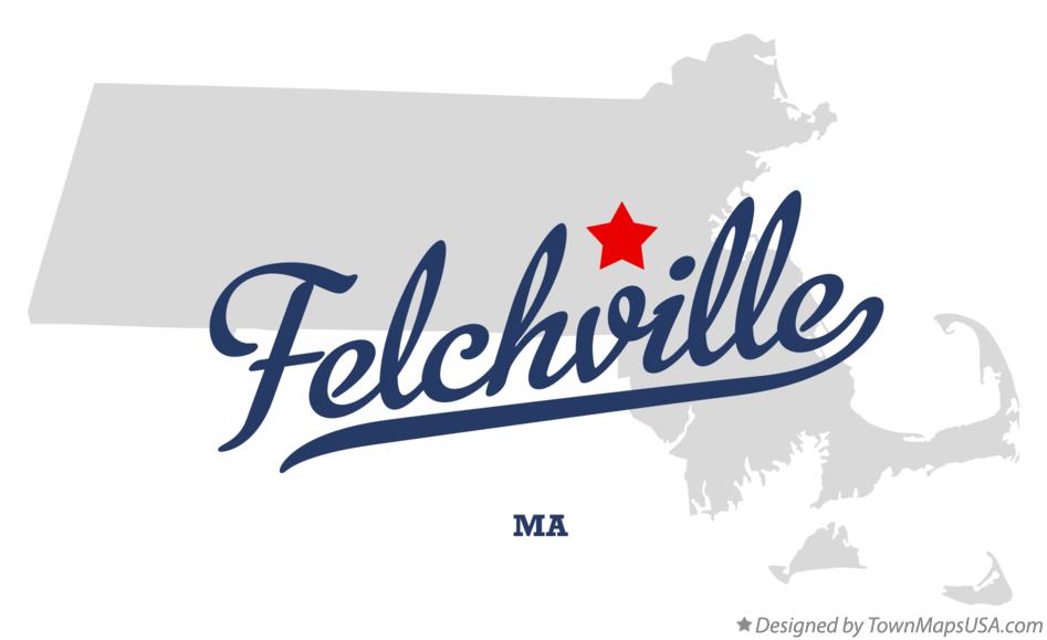 Map of Felchville Massachusetts MA