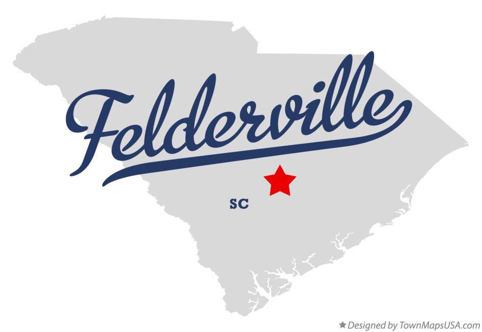 Map of Felderville South Carolina SC