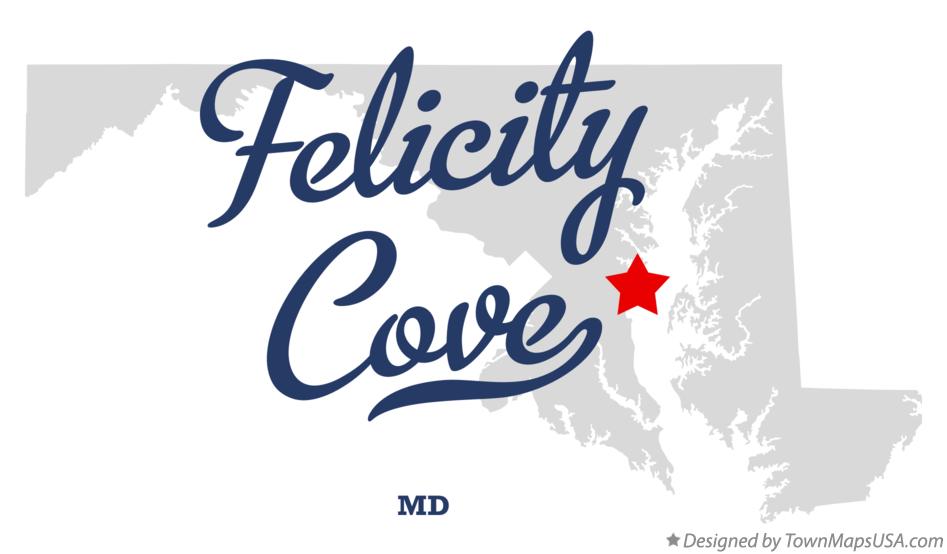 Map of Felicity Cove Maryland MD