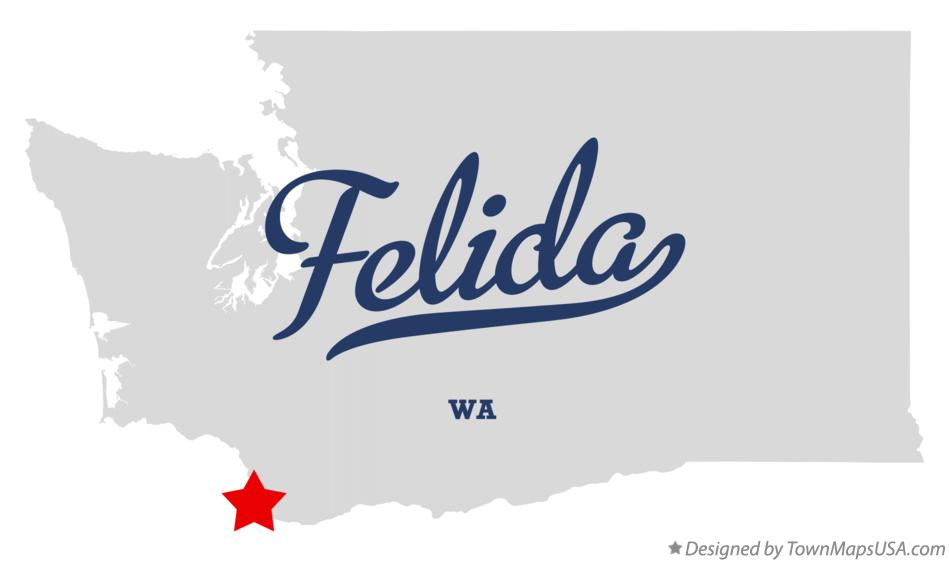 Map of Felida Washington WA