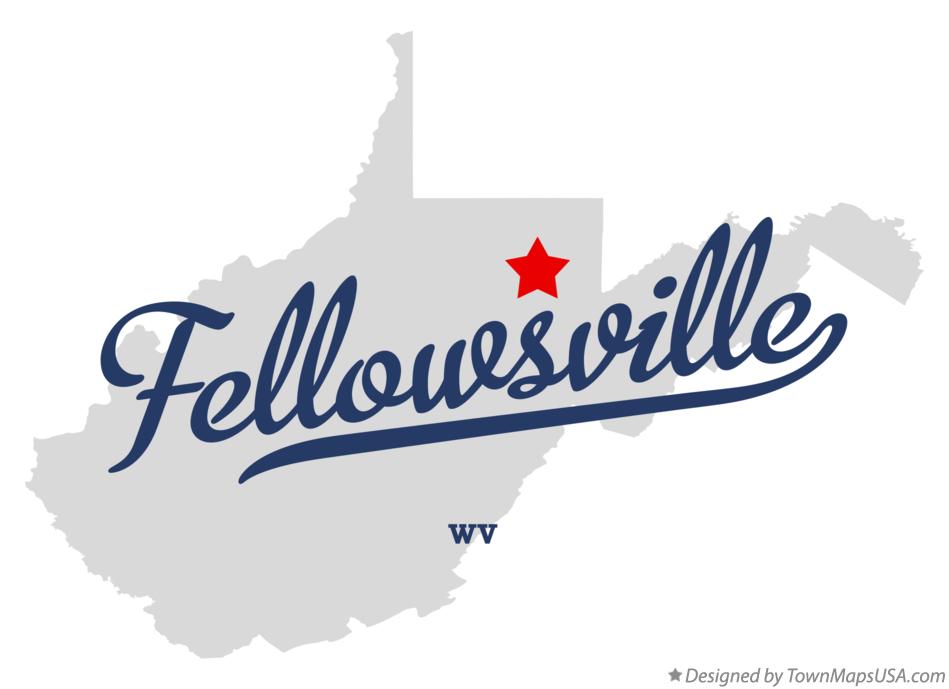Map of Fellowsville West Virginia WV
