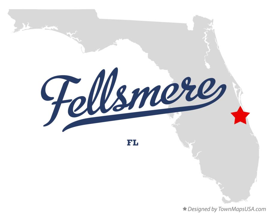 Map of Fellsmere Florida FL