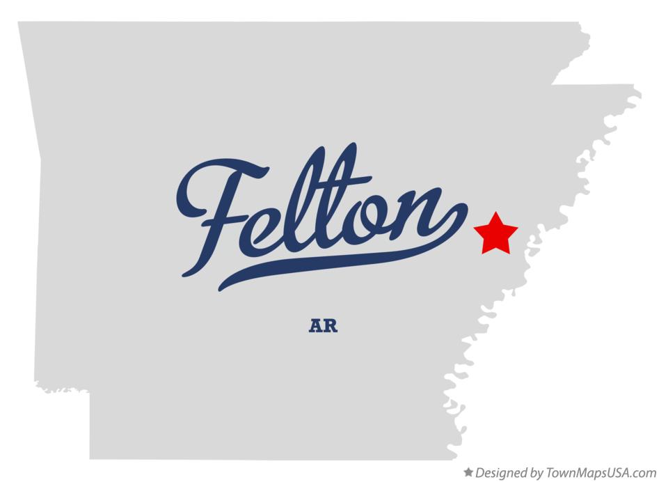 Map of Felton Arkansas AR