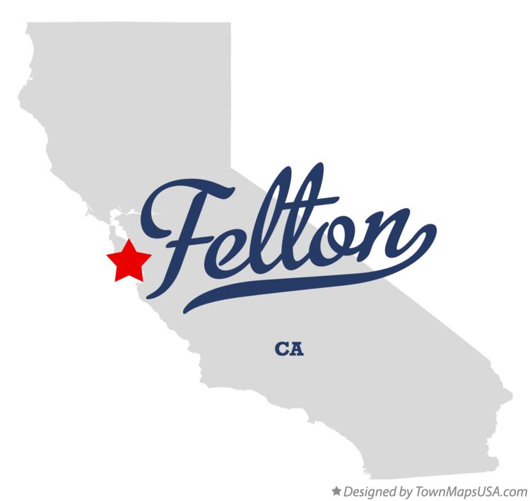 Map of Felton California CA