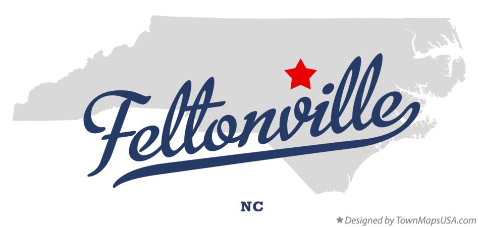 Map of Feltonville North Carolina NC