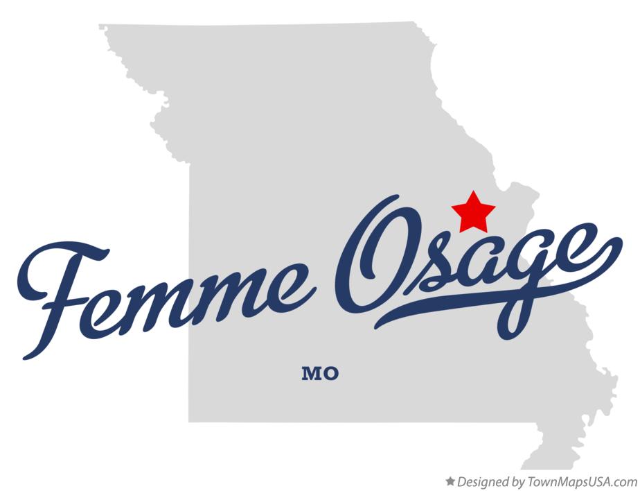 Map of Femme Osage Missouri MO