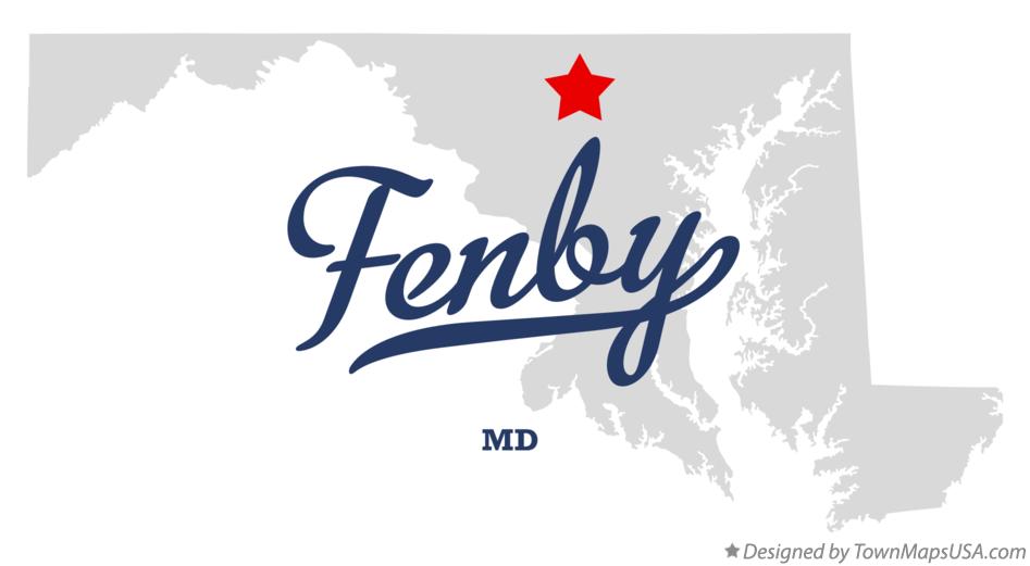 Map of Fenby Maryland MD