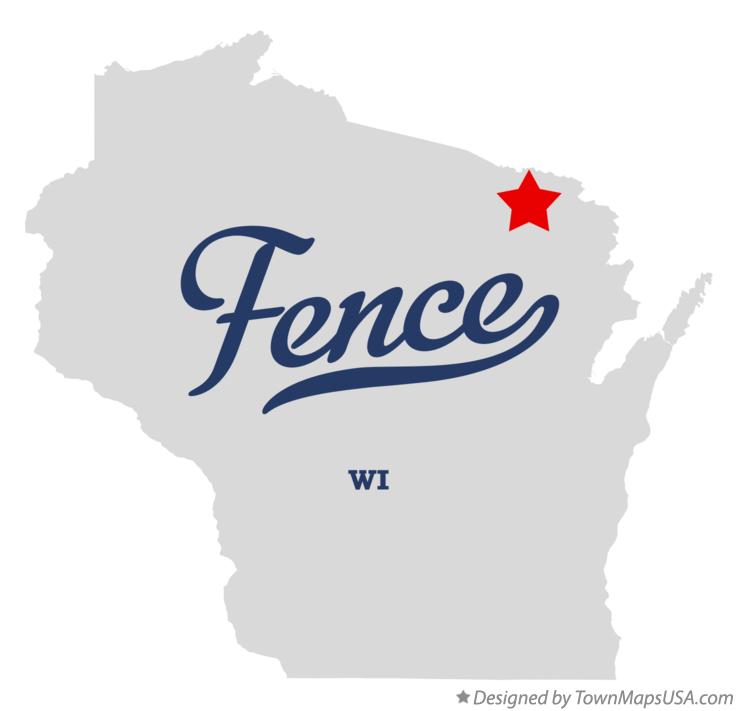 Map of Fence Wisconsin WI