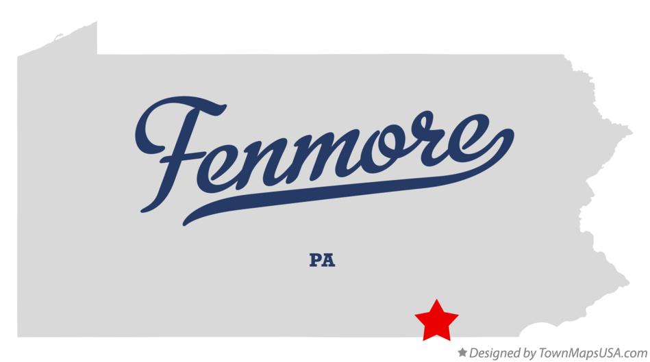 Map of Fenmore Pennsylvania PA