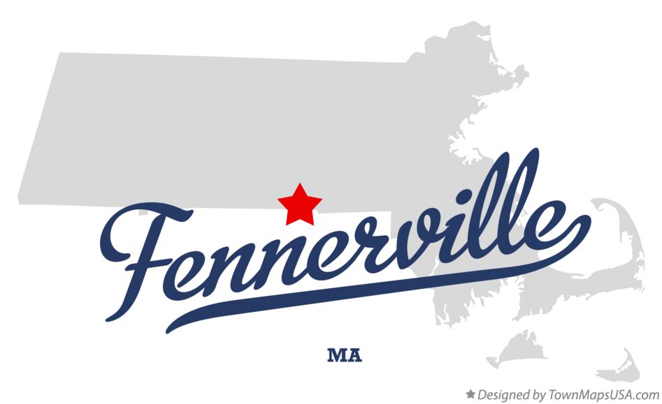 Map of Fennerville Massachusetts MA