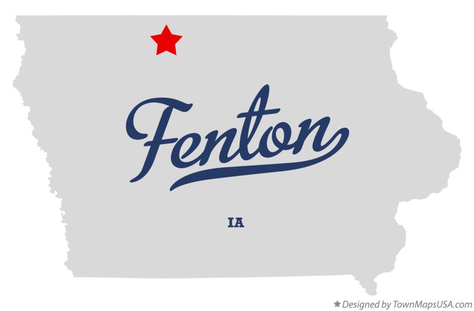Map of Fenton Iowa IA