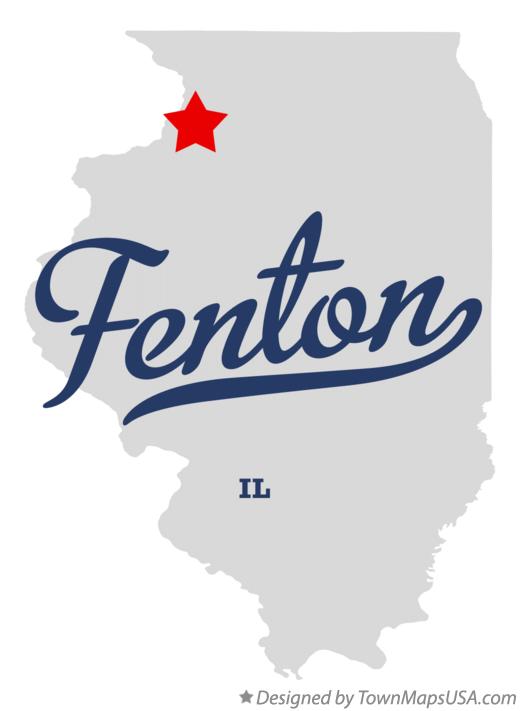 Map of Fenton Illinois IL